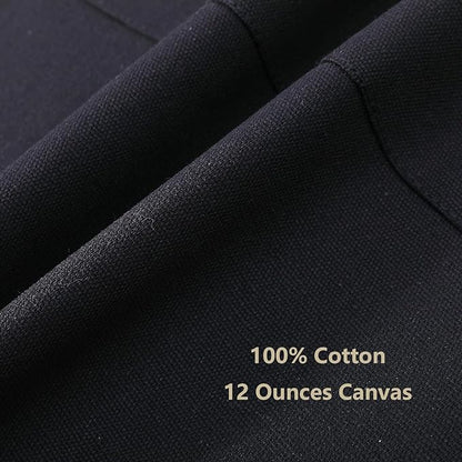 AFUN Chef Aprons for Women Men with Oversized Pockets, 12-Ounce Cotton Canvas Cross Back Water Repellent Apron (Black) - Image 5