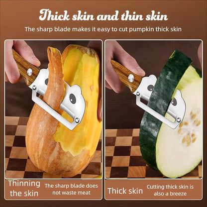 Vegetable Peeler Sharp Stainless Steel Blades for Veggie Potato Sugarcane Pumpkin Papaya Peeling Tool - Image 3