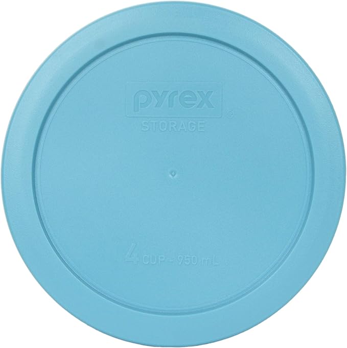 Pyrex 7 Lid Oceanic Shades Bundle for 7202, 7200, 7201, and 7402 Glassware, Made in the USA - Image 4
