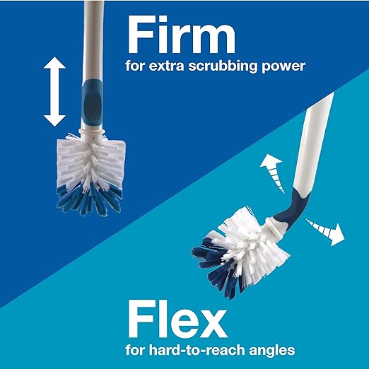 Unger 16” Flexible Glass and Bottle Scrub Brush, Extra-Long, Non-Scratch Cleaning Scrubber for Water Bottles, Travel and Coffee Mugs, Pitchers, Vases, Decanters, Glassware - Image 8