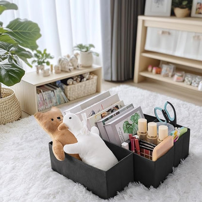 Criusia Drawer Organizer Clothes, 21 Pack Dresser Organizer for Baby Clothes, Underwear, Sock - Foldable Closet Organization and Storage Dividers Bins for Nursery, Bedroom (Black) - Image 9