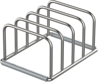 KORRTFID Cutting Board Organizer Stand Holder,304 Stainless Steel Chopping Board Holder,Pot Pan Lid Holder Rack kitchen Shelf Bakeware,Cookie Sheets Organizer (1.0 Inch Width Slots) - Image 8
