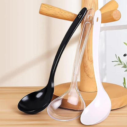 Large Plastic Serving Spoons,Disposable Heavy Duty Serving Spoons,Long Handle Scoop Soup Rice Ladle for Party Catering Buffet Restaurant,20 Pieces (Clear) - Image 7