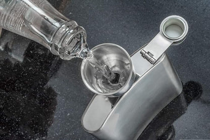SE Stainless Steel Funnel for Flasks Bottles and Mini Bottles, Small Steel Drink Funnel for Filling Drinking Liquor Flask, Transferring Oil, Juice, Milk -HQ93 - Image 2