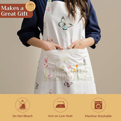 Maison d' Hermine 100% Cotton Apron for women with Pocket Kitchen Chef Apron for Men Cooking Mothers Day Gifts - Image 5