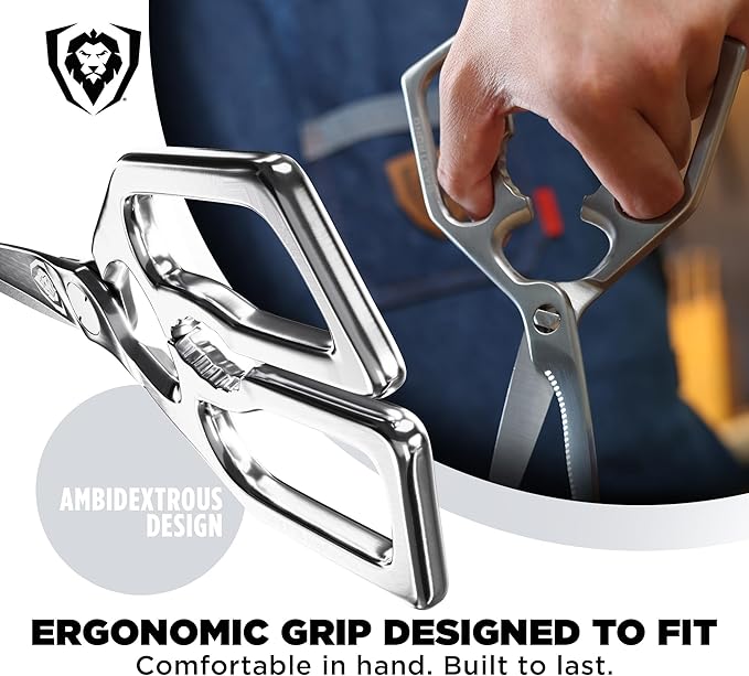 Dalstrong Kitchen Scissors — Japanese Stainless Steel Shears, Ambidextrous, Detachable for Cleaning — For Spatchcocking Chicken, Trimming Herbs, Pizza, Flatbread & Package Opening - Image 6