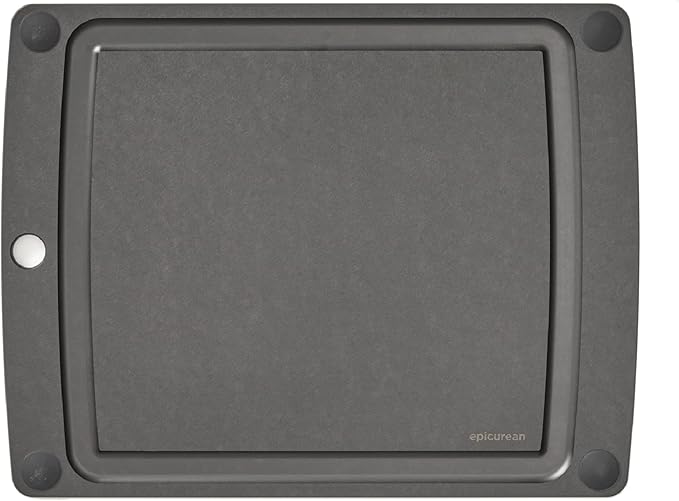 Epicurean - 505-151102003 Epicurean All-In-One Cutting Board with Non-Slip Feet, 14.5" × 11.25", Slate/Black by Epicurean