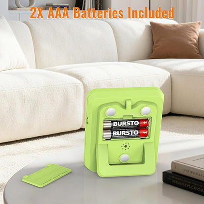 Digital Dual Kitchen Timer, 3 Channels Countdown Triple Timer for Cooking, Magnetic Memory-Preset Large-Display Adjustable Alarm Volume, Multi Times Management, 3A Battery Included, Green - Image 4