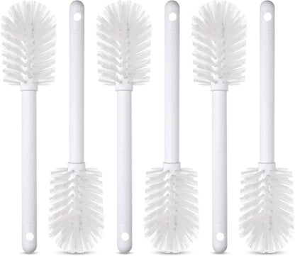 SPARTA 367600TC02 Plastic Household Dish Brush, Dish Brush, Dish Scrub Brush With Lightweight and Break Resistant for Cleaning, 11 Inches, White, 2.5" Width x 2.75" Height (Pack of 6)