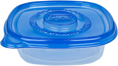 Glad GladWare Entree Food Storage Containers with Lids, Medium Square BPA Free Plastic for Meal Prep and Lunches, Lock Tight Seal, Microwave and Dishwasher Safe, 25 Oz, 5 Count - 2 Pack - Image 5