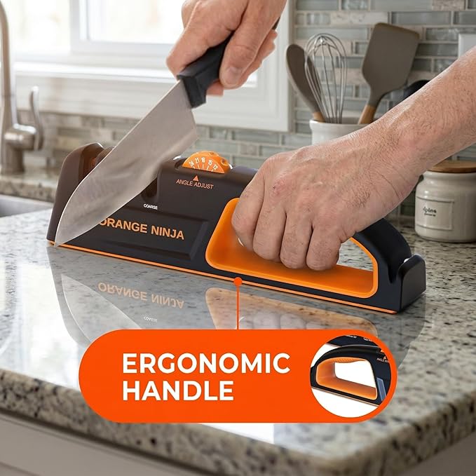 5 Precision Adjust Knife Sharpener- 3-Stage Premium Kitchen Knife Sharpener to Repair, Restore & Polish Blades by Sharp Pebble - Image 5