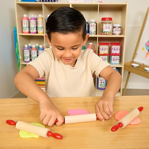 Colorations Natural Wood Rolling Pins, Set of 6, for Kids, Arts & Crafts, 7 Inches x 1 Inch (d), Class Pack, Party Pack, Dough, Clay, Sculpting, 6RP - Image 6