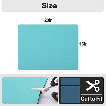 Ecotrim - Dish Drying Mat for Kitchen Counter | Coffee Bar Mat for Countertops | Heat Resistant Drainer Mat with Non-slip Rubber Backed | Hide Stain Kitchen Absorbent Draining Mat | Turquoise 16"x20" - Image 6