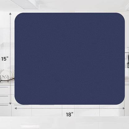 WISELIFE Dish Drying Mat Super Absorbent Drying Mat Large Dish Drying Mats for Kitchen Counter Easy Clean Dish Mat Kitchen Drying Mat15"x 18" Classic Blue - Image 3
