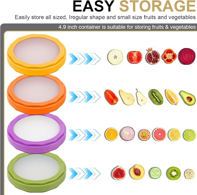 Winb Avocado Saver & Onion Storage Set of 4 Reusable Fruit and Veggie Savers - Ideal for Avocados, Tomatoes, Apples, Garlic, Onions, and More - Image 6