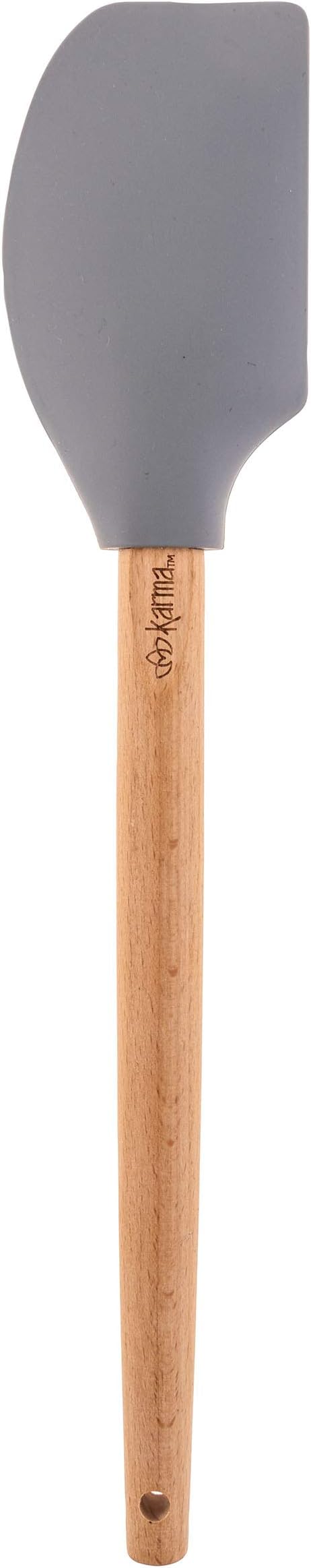 Karma, Silicone Spatula with Wood Handle Heat Resistant, Baking, cooking and Mixing Spatulas, Modern Farmhouse Kitchen Décor, Gift for Chef, Cooks, Housewarming Gift, Bee
