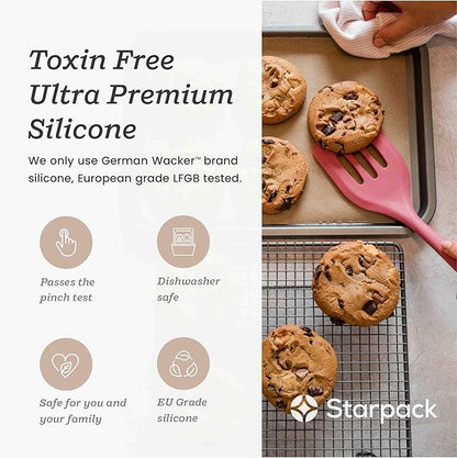 Starpack 'Stir & Serve' Silicone Cooking Utensils Set (5 Pcs) - 10.5" - Kitchen Utensil Set Heat Resistant to 600°F - Kitchen Utensils for Nonstick Cookware - Silicone Utensil Set for Mixing & Cooking - Image 7