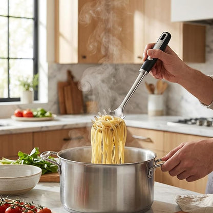 Stainless Steel Kitchen Utensil Set – Premium Thickened Cooking Utensils Set, Silver Kitchen Tools Set for Cooking, Dishwasher Safe Kitchen Tool Set