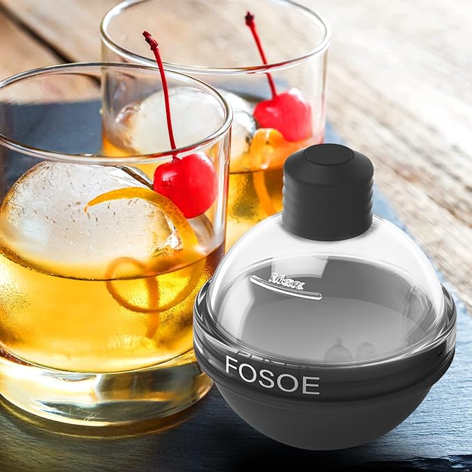 Silicone Ice Ball Molds for Whiskey - Set of 4 Round Makers with Lids for Cocktails, Bourbon, and Drinks - Image 5