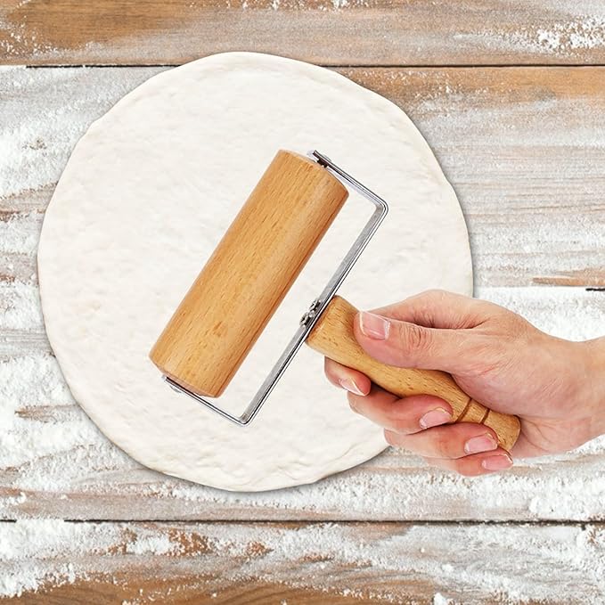 Small Rolling Pin, Pizza Dough Roller, Non Stick Wood Pastry Roller, Kitchen Wooden Rolling Pins for Baking Cooking Cookie Bread Tortilla Dumpling Fondant Clay (Style 3) - Image 6