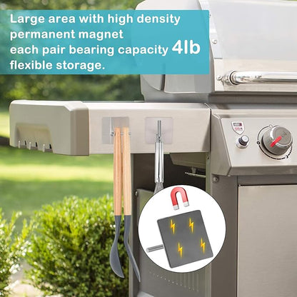 Magnetic Paper Towel Holders Heavy Duty Steel Brushed Holder with Strong Magnetic Backing - Fit for Large Paper Towels or Use as Hook - for Kitchen,Refrigerator,Grill,Garage,Shop - Image 4