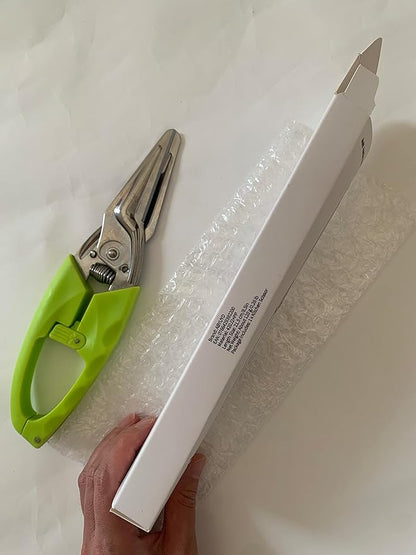 Multi Function Kitchen Garden Shears Spring-Loaded With Anti-Slip Handle & Safety Lock Cooking Scissors for Food Meat, Floral Trimming, Green - Image 8