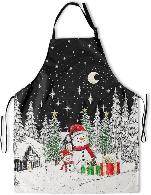 Funny Apron Polyester Grooming Aprons with Pocket for Cooking Kitchen Grilling Adults