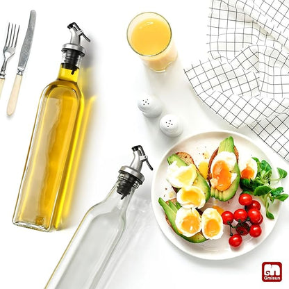 GMISUN Oil Dispenser for Kitchen, Olive Oil Dispenser Bottle, Cooking Oil Dispenser Bottle, Oil and Vinegar Dispenser Set 1Pack, Glass Oil Container Cruet-Oil Pourer Spout - Image 7