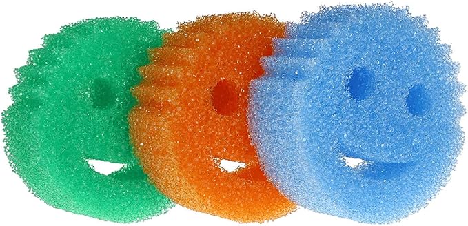 Scrub Daddy Colors Sponge Set, FlexTexture, 3ct Pack of 2 | Temperature Responsive | Deep Cleaning | Dishwasher Safe | Multi-use - Image 5