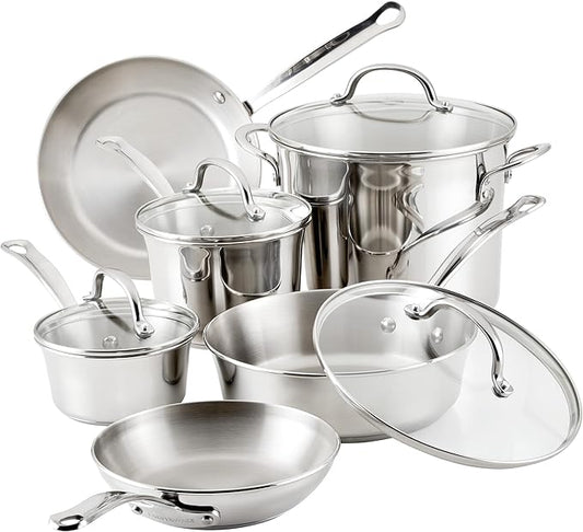 Farberware Millennium Stainless Steel 10-Piece Cookware Set