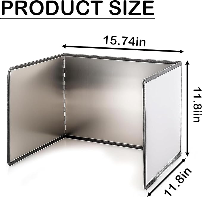 Splatter Screen, splatter guard for frying pan, grease splatter guard oil splatter guard, Heat Resistant Stove Top Shield, Stops Oil Grease Splashes, Safer Frying Pan Cooking Anti-Splash Protection