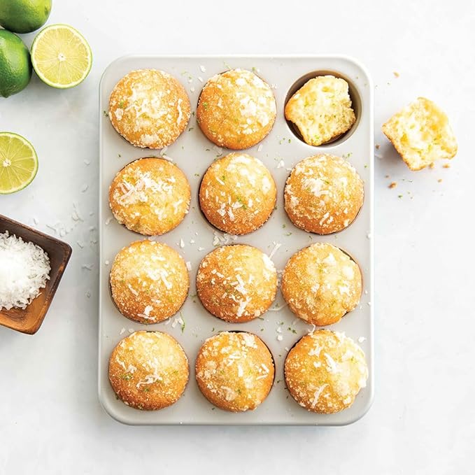 Nordic Ware Brilliant™ Colorful 4-Pc Baking Set, Nonstick made without PFAS or PTFE for safe cooking; Reinforced steel rim prevents warping; Half Sheet, 9x13 Inch Pan, 9-Inch Round Pan and Muffin Pan - Image 11