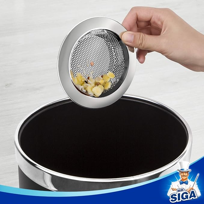 MR.SIGA Kitchen Sink Strainer, Stainless Steel Sink Drain Strainer, Dishwasher Safe, Outer Diameter 4.4 inch/11.2cm, Inner Diameter 3 inch/7.6cm, Pack of 3 - Image 5