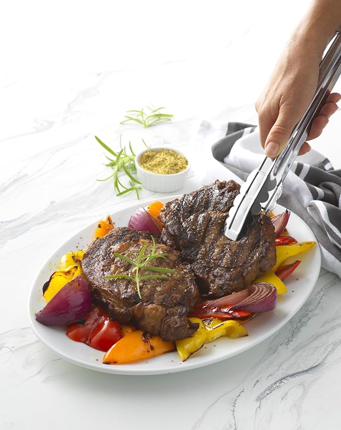 GoodCook Everyday Locking Tongs Stainless Steel Construction, 11.5-Inches, Silver - Image 3