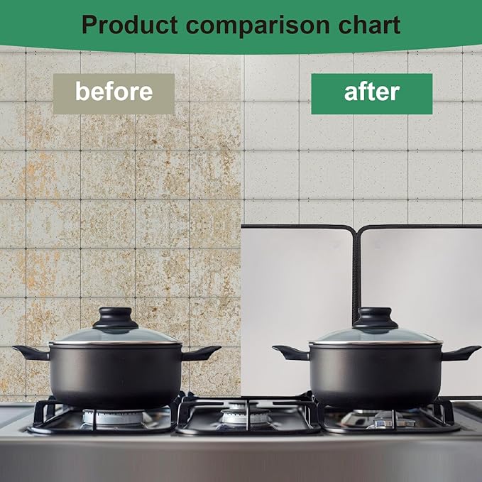 Silver Large 2 Pieces 2 Sided Stainless steel Splatter Guard for Frying Stove Top,Oil Splash Guard Cooking for Stove,Non Stick Foldable Splatter Screen - Image 6