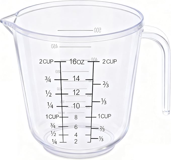 DOTINGHUX Measuring Cup, 2 Cup, Clear by DOTINGHUX