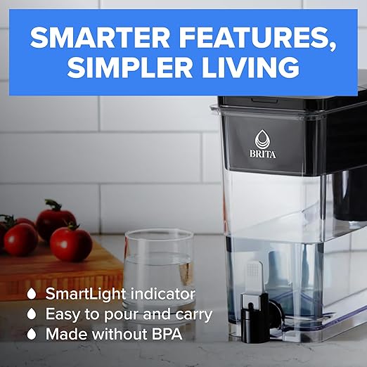 Brita UltraMax Large Water Dispenser with Standard Filter, BPA-Free, Reduces Copper, Cadmium and Mercury Impurities, Lasts 2 Months or 40 Gallons, 27-Cup - Image 4