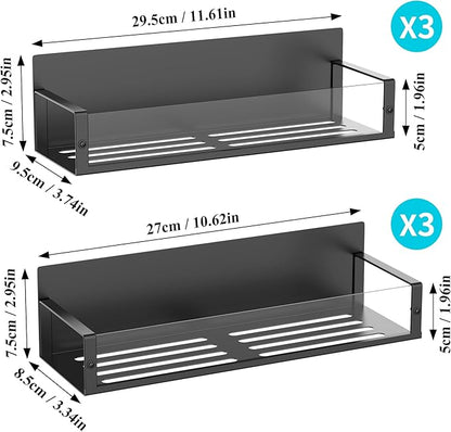 HuggieGems 6 Pack Magnetic Spice Storage Rack Organizer for Refrigerator and Oven, Clear Fridge Organizers and Storage - Image 7