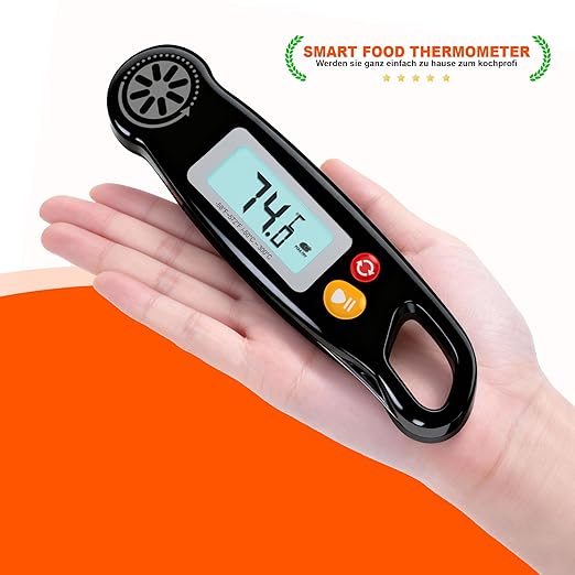 Antonki Meat Thermometer Digital - Instant Read Food Thermometer with Backlight for Cooking Grilling Baking Kitchen Candy BBQ Oil Liquid, Backlit Display, Battery Included - Image 8