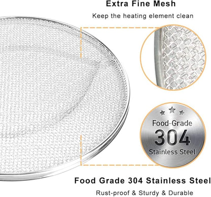 BYKITCHEN Stainless Steel Spatter Shield for Ninja Fg551 Foodi Smart XL Grill, Ninja XL Grill Accessories, Air Fryer Replacement Parts for Ninja 6 in 1 Smart Xl Indoor Grill