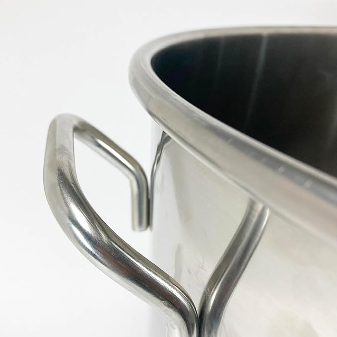 Bayou Classic 1124 24-qt Stainless Stockpot w/Lid And Basket Includes Vented Lid Perforated Stainless Steel Basket Perfect For Steaming Boiling and Frying - Image 4