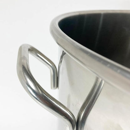 Bayou Classic 1124 24-qt Stainless Stockpot w/Lid And Basket Includes Vented Lid Perforated Stainless Steel Basket Perfect For Steaming Boiling and Frying - Image 4