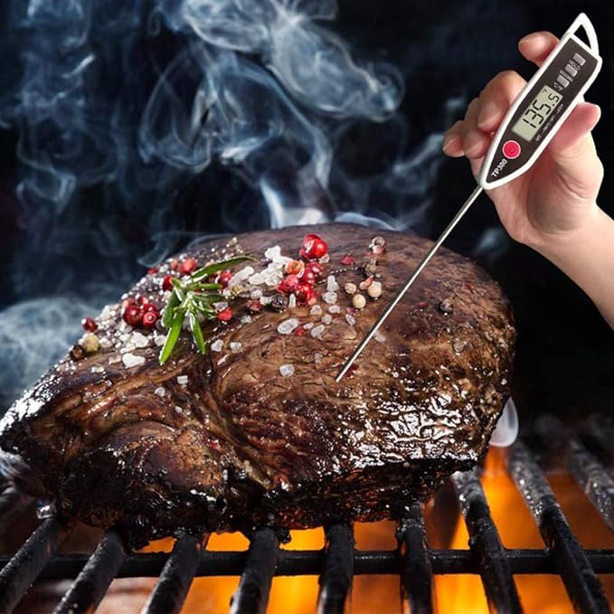 Digital Meat Food Thermometer for Candy Candle Milk BBQCooking Kitchen BBQ, Probe Instant Read Thermometer for Pork Deep Fry Roast Baking Temperature - Image 7