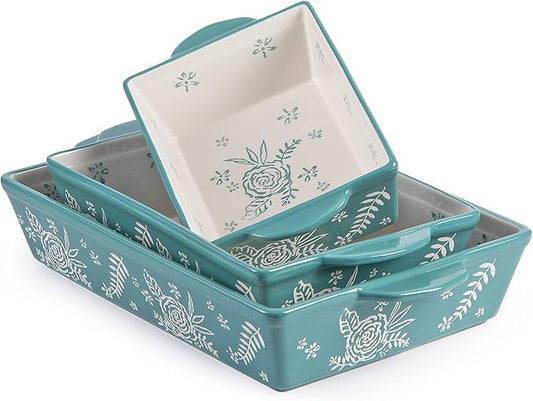 Wisenvoy Casserole Dishes For Oven Baking Dish Ceramic Casserole Dish Lasagna Pan Baking Dishes For Oven Baking Dish Set by wisenvoy