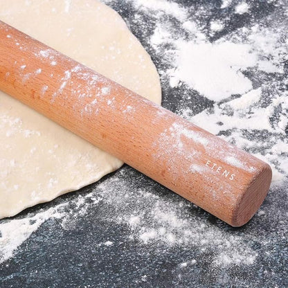Etens Rolling Pin 17.3Inch, Professional Dowel Wood Rolling Pins for Baking Pasta Pizza Pie and Cookie, Wooden Dough Roller Pin (Straight Style, Large 1.73 Inch Diameter) - Image 5