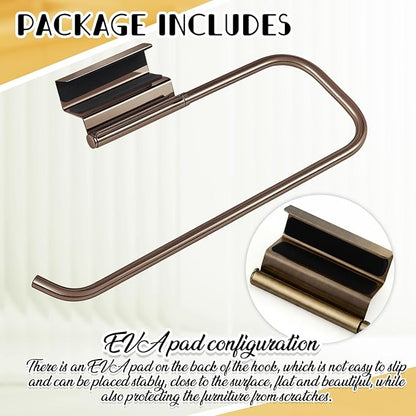 Yaocom 12.4 Inches Cabinet Door Paper Towel Holder Camper Under Sink No Drilling Paper Towel Storage and Dispenser for RV Kitchen Bathroom Laundry Room, Stainless Steel(Vintage Bronze,1 Pcs)