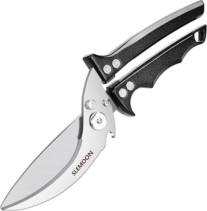 Heavy Duty Poultry Shears Meat Cutting Dishwasher Safe and Food Stainless Kitchen Shears Kitchen Scissors for Chicken Turkey Thanksgiving,Gift Box,black