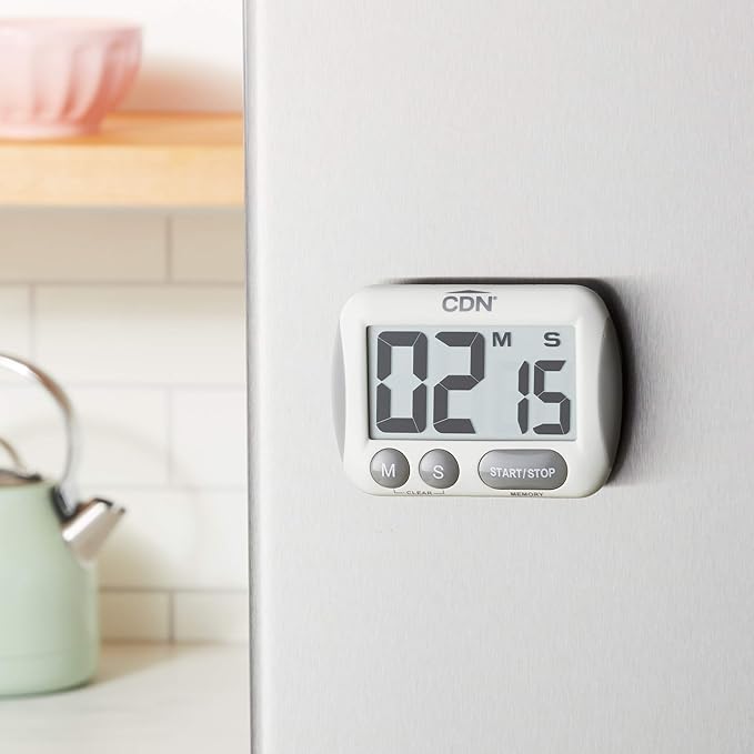 CDN Extra-Big Digit Timer | Counts Up & Down, 100 Minutes by Minutes & Seconds, Extra-Large Digits, Loud Alarm, Stand, Hang, Magnet Mounting, Perfect for Batch Baking - TM15 - Image 9