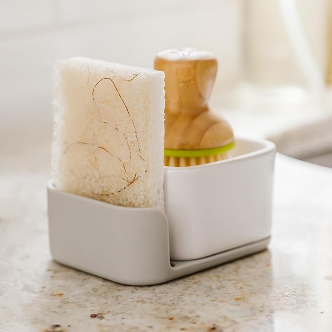 Full Circle Nutcase, Plant-Based Scrubber Sponges – Pack of 6 – 3 Walnut & 3 Coconut – Powerful Natural Sponges Made with Plants & Recycled Materials, Safe for Nonstick - Image 8