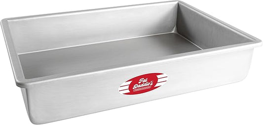 Fat Daddio's POB-10153 Anodized Aluminum Sheet Cake Pan, 10 x 15 x 3 Inch Silver